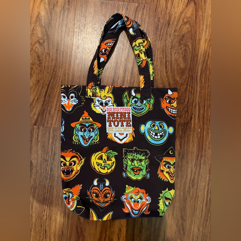 big bud press halloween mini tote